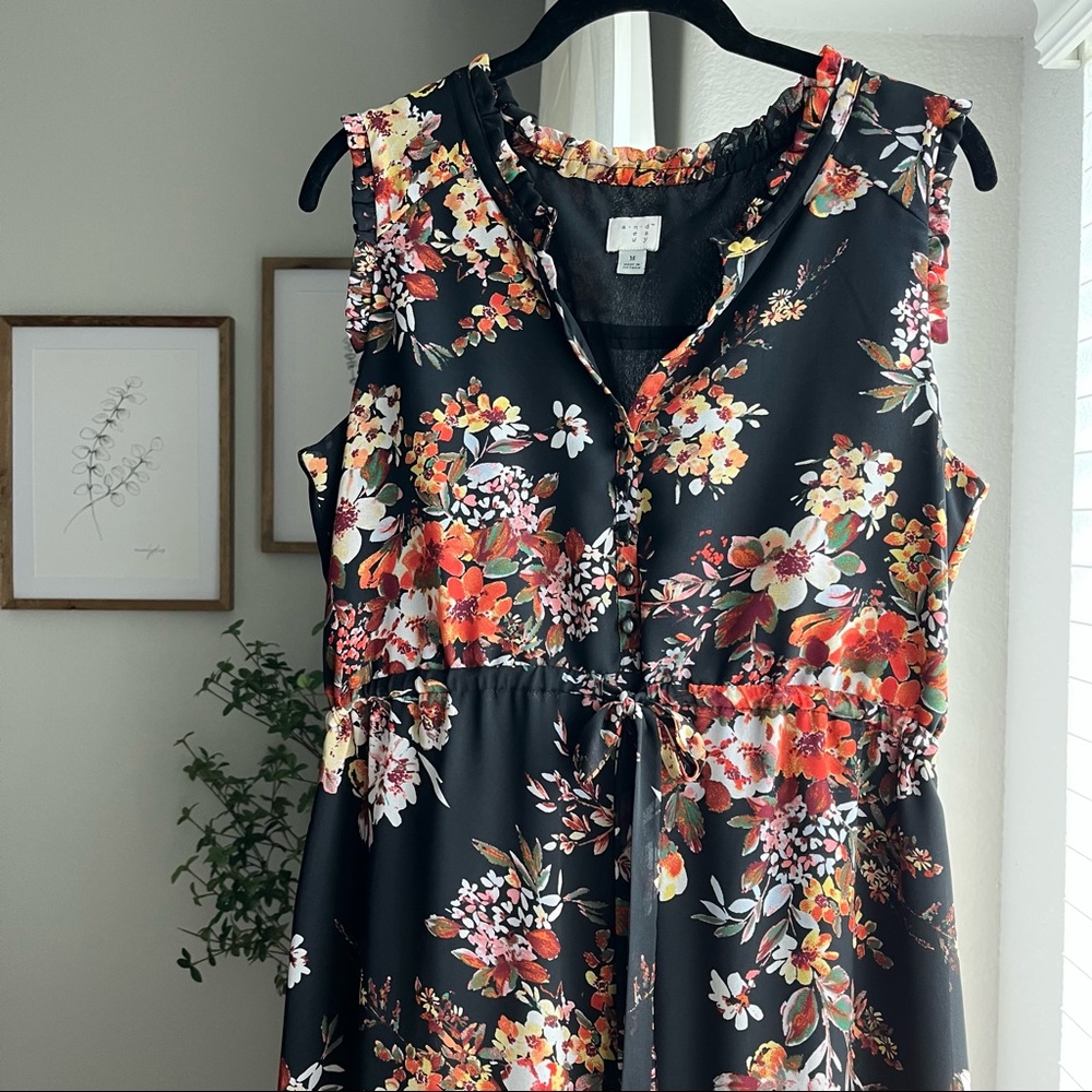 Floral Print Midi Dress